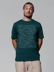 wat? Apparel T-Shirt Doodle Cats Grün/Dunkelgrün/Türkis