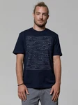 wat? Apparel T-Shirt Doodle Cats Dunkelblau