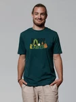 wat? Apparel T-Shirt Happy Camper Grün/Grau/Dunkelgrün
