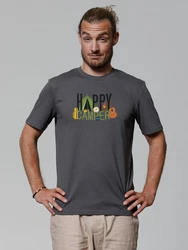 wat? Apparel T-Shirt Happy Camper Dunkelgrau/Grün/Dunkelgrün/Grau/Orange/Rot/Mischfarben