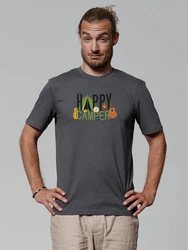 wat? Apparel T-Shirt Happy Camper Dunkelgrau/Grün/Dunkelgrün/Grau/Orange/Rot/Mischfarben