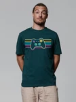 wat? Apparel T-Shirt Retro Joystick Grün/Türkis