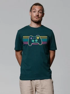 wat? Apparel T-Shirt Retro Joystick Grün/Türkis wat? Apparel T-Shirt Retro Joystick Grün/Türkis