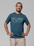 wat? Apparel T-Shirt Retro Joystick Blau/Grün/Türkis/Hellblau