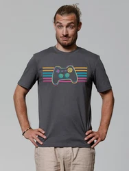 wat? Apparel T-Shirt Retro Joystick Dunkelgrau/Hellgrau/Mischfarben/Grau