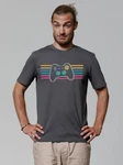 wat? Apparel T-Shirt Retro Joystick Dunkelgrau/Hellgrau/Mischfarben/Grau