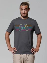 wat? Apparel T-Shirt Retro Joystick Dunkelgrau/Hellgrau/Mischfarben/Grau