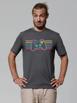 wat? Apparel T-Shirt Retro Joystick Dunkelgrau/Hellgrau/Mischfarben/Grau wat? Apparel T-Shirt Retro Joystick Dunkelgrau/Hellgrau/Mischfarben/Grau