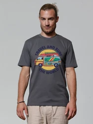wat? Apparel T-Shirt Travel and Surf Grau/Dunkelgrau/Hellgrau