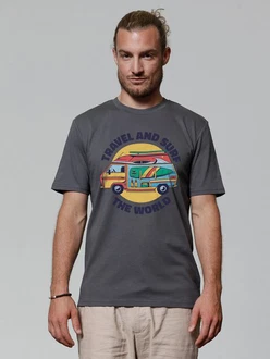 wat? Apparel T-Shirt Travel and Surf Grau/Dunkelgrau/Hellgrau wat? Apparel T-Shirt Travel and Surf Grau/Dunkelgrau/Hellgrau