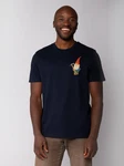 wat? Apparel T-Shirt Gartenzwerg Dunkelblau/Blau/Orange