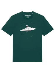 wat? Apparel T-Shirt Fly me to the moon Grün/Türkis/Blau/Dunkelgrün