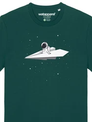 wat? Apparel T-Shirt Fly me to the moon Grün/Türkis/Blau/Dunkelgrün