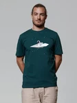 wat? Apparel T-Shirt Fly me to the moon Grün/Türkis/Blau/Dunkelgrün