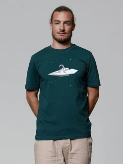 wat? Apparel T-Shirt Fly me to the moon Grün/Türkis/Blau/Dunkelgrün wat? Apparel T-Shirt Fly me to the moon Grün/Türkis/Blau/Dunkelgrün