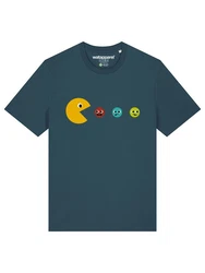 wat? Apparel T-Shirt Pacmnnchen Türkis/Blau/Mischfarben/Grün/Grau/Hellblau