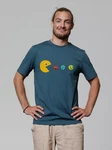 wat? Apparel T-Shirt Pacmnnchen Türkis/Blau/Mischfarben/Grün/Grau/Hellblau