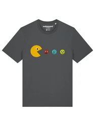 wat? Apparel T-Shirt Pacmnnchen Dunkelgrau/Grau/Gelb/Hellgrau