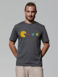 wat? Apparel T-Shirt Pacmnnchen Dunkelgrau/Grau/Gelb/Hellgrau