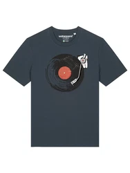 wat? Apparel T-Shirt Schallplatte Dunkelblau/Blau/Lila/Orange/Rot
