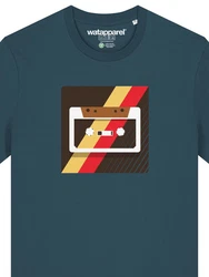 wat? Apparel T-Shirt Kassette Blau/Hellblau