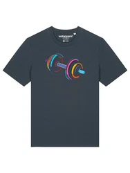 wat? Apparel T-Shirt 80s Hantel Mischfarben/Schwarz