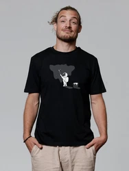 wat? Apparel T-Shirt Painting Schwarz