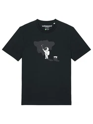 wat? Apparel T-Shirt Painting Schwarz