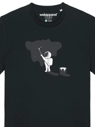 wat? Apparel T-Shirt Painting Schwarz