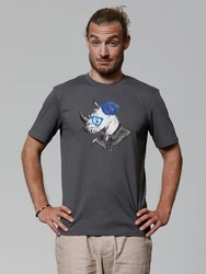 wat? Apparel T-Shirt Nashorn Grau/Silber/Dunkelblau/Hellgrau/Blau/Dunkelgrau