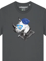 wat? Apparel T-Shirt Nashorn Grau/Silber/Dunkelblau/Hellgrau/Blau/Dunkelgrau