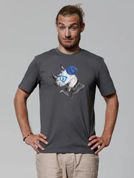wat? Apparel T-Shirt Nashorn Grau/Silber/Dunkelblau/Hellgrau/Blau/Dunkelgrau