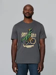 wat? Apparel T-Shirt T-Rex Fahrrad Dunkelgrün/Dunkelgrau/Braun/Grün/Hellgrau