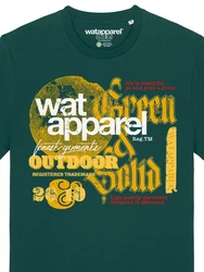 wat? Apparel T-Shirt LIMITED EDITION LOGO PRINT Dunkelgrün/Grün/Türkis