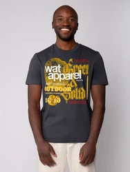 wat? Apparel T-Shirt LIMITED EDITION LOGO PRINT Schwarz/Orange/Rot