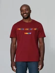 wat? Apparel T-Shirt Spread Love not Hate Dunkelrot/Bordeaux/Rot