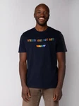 wat? Apparel T-Shirt Spread Love not Hate Dunkelblau/Blau