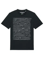 wat? Apparel T-Shirt Doodle Dogs Schwarz