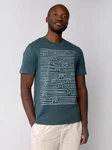 wat? Apparel T-Shirt Doodle Dogs Dunkelgrün/Grün/Türkis