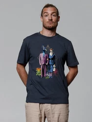 wat? Apparel T-Shirt Fancy Birds Dunkelblau/Hellblau/Blau