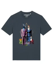 wat? Apparel T-Shirt Fancy Birds Dunkelblau/Hellblau/Blau