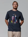 wat? Apparel T-Shirt Fancy Birds Dunkelblau/Hellblau/Blau