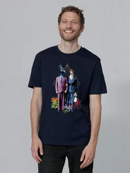 wat? Apparel T-Shirt Fancy Birds Dunkelblau/Lila/Blau
