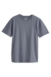 Next T-Shirt Slim Fit Rundhals Grau/Hellgrau/Dunkelgrau/Blau/Dunkelblau