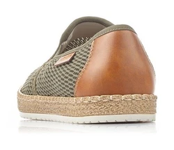 Rieker Espadrille Dunkelgrün/Khaki