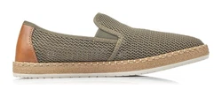 Rieker Espadrille Dunkelgrün/Khaki