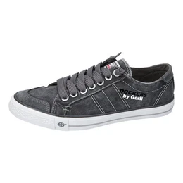 Sneaker Washed Canvas Slip-On Sneaker in Jeans-Optik