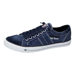 Sneaker Washed Canvas Slip-On Sneaker in Jeans-Optik