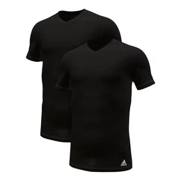 Unterziehshirt Active Flex Cotton (2-St., 2er Set) mit Logo links am Saum