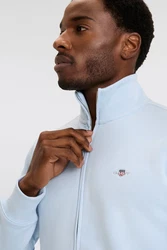 Gant Sweatjacke REG SHIELD FULL ZIP SWEAT Hellblau/Blau